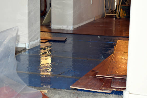 Professional Water Damage Restoration technician working in Spring City, UT